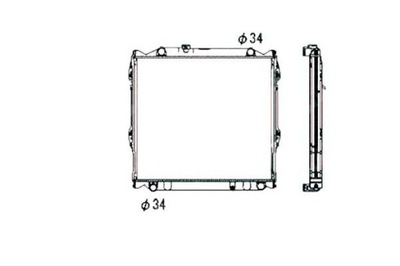 Nrf радиатор двигателя toyota 4 runner land cruiser фото №1