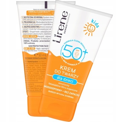 LIRENE KIDS KREM OCHRONNY SPF50 DLA DZIECI 50ml