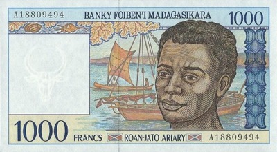 Madagaskar - 1000 Francs - 1994 - P76a - St.1