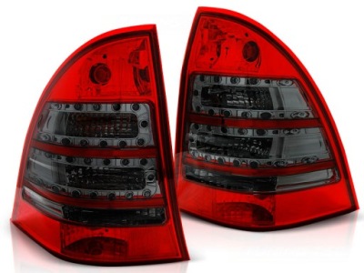 Фонари светодиодный mercedes c-klasa w203 combi 00-07r red-smoke led фото №1