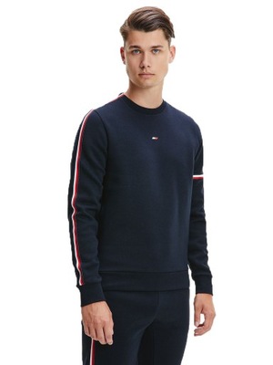 TOMMY HILFIGER OCIEPLANA BLUZA MĘSKA NAVY r. S