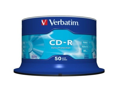 CD-R Verbatim 52x 700MB (Cake 50) EXTRA PROTECTION