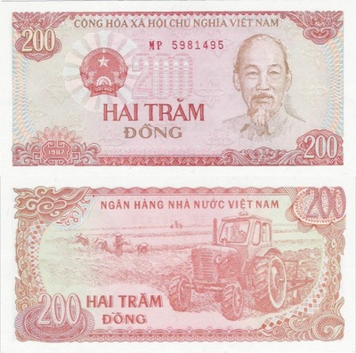 Wietnam 1987 - 200 dong - Pick 100 UNC