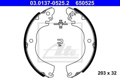 03.0137-0525.2 ZAPATAS DE TAMBOR HAM. CITROEN C-ZERO 10-  