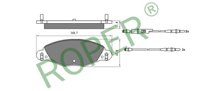 Гальмівні колодки перед citroen c5 i ii фото №1