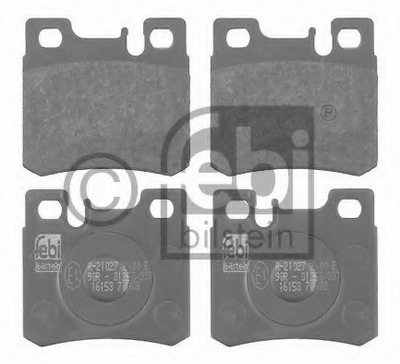 FEBI BILSTEIN 16153 SET PADS HAMULCOWYCH, BRAKES TARCZOWE  