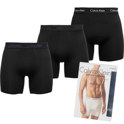 Calvin Klein bokserki męskie komplet 3 sztuki czarne 000NB1770A-H4W M