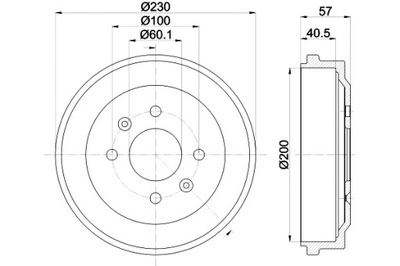 HELLA BEBNY DE FRENADO 2SZT. KARL C16 SPARK M400 VIVA C16  