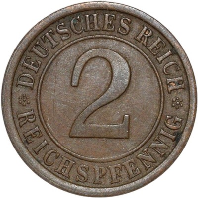2 Reichspfennig 1925 E