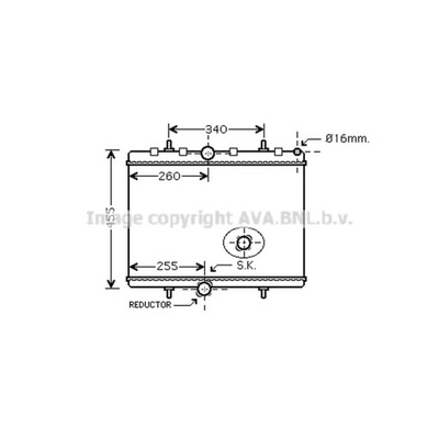 CHLODNICA, SISTEMA DE REFRIGERACIÓN DEL MOTOR AVA QUALITY COOLING PEA2314  