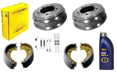 Тормозные барабаны тормозные колодки пружины dot4 opel movano a renault master ii 1997-2010 фото №1