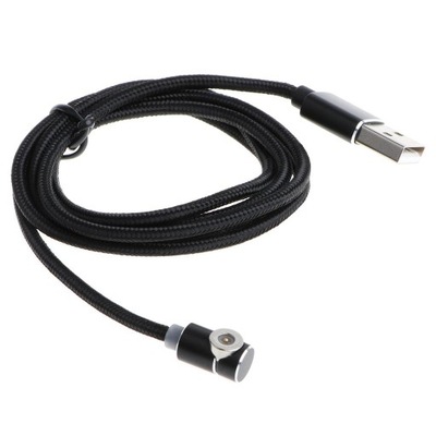 Nylonowy kabel ładujący LED 1M Micro USB m 1m prawy