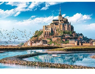 PUZZLE PREMIUM MONT SAINT MICHEL FRANCJA 1000 EL.