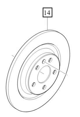 Диск тормозная 15'' задняя volvo xc40 фото №1
