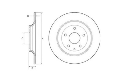 Delphi тормозные диски тормозные 2szt mazda cx-5 2.0 ke. g фото №1