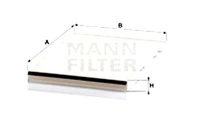 MANN-FILTER ФИЛЬТР САЛОНА HONDA ACCORD V ACCORD VI 1.6-3.0 03.93-06.03