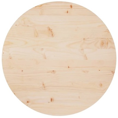 Blat stołu, Ø70x2,5 cm, lite drewno sosnowe