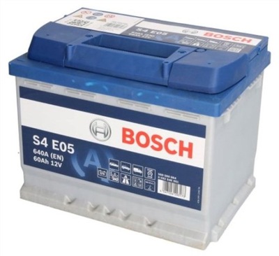 BATERÍA BOSCH EFB 60AH 640A 0 092 S4E 051 STARTSTOP MOZLIWY TRANSPORTE ADICIONAL MONTAJE  