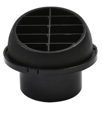 Выход диффузор чёрный fi 75 поворотный kąt 45 фото №1