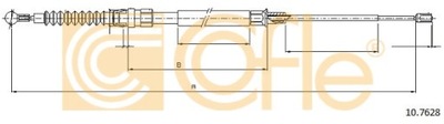 ТРОС ТОРМОЗНОЙ VW TOURAN 03-10 LEWA=PRAWA