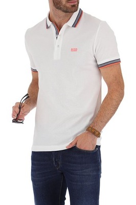 HUGO BOSS męska koszulka POLO WHITE NOWOŚĆ XXL