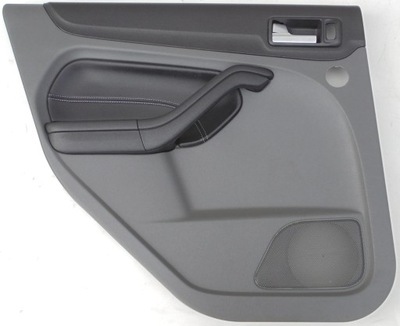 Ford focus mk2 ii lift 09 r обшивка дверь левый задняя кожа фото №1