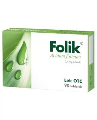 Folik 0,4mg 90 tabletek