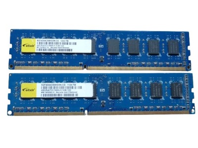 Pamięć DDR3 8GB 1333MHz PC10600 Elixir 2x 4GB Dual Gwarancja