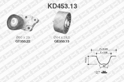 ENGRANAJE DE DISTRIBUCIÓN KPL. Z CORREA DAEW:LACETTI, REZZO, TACUMA  