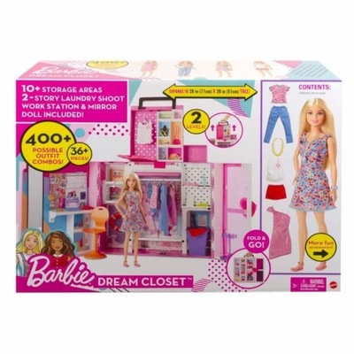 Lalka BARBIE garderoba szafa z ubraniami Mattel