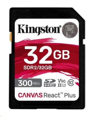 KINGSTON 32 GB SD SDHC 300/260MBs UHS-II U3 V90