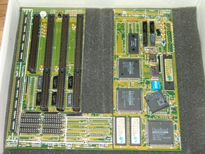 Złom z płyty głównej PC AT 286, BIOS, procesor !