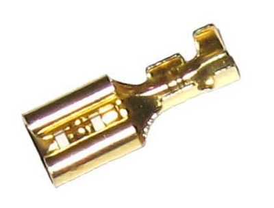 Konektor żeński 4.8mm na kabel 0.5-1.0mm2 - 10 szt