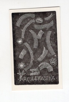 Stanisław Dawski Exlibris Maria Dawska