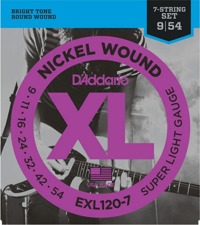 D'ADDARIO struny do gitary 7-strunowej EXL120-7