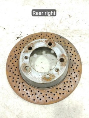 Диск тормозная porsche cayman 2014 с задний фото №1