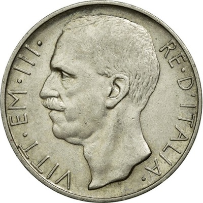 Moneta, Włochy, Vittorio Emanuele III, 10 Lire, 19