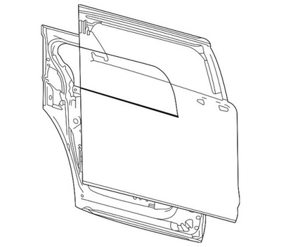 Org! дверь задняя задние левая toyota sienna 2021- фото №1
