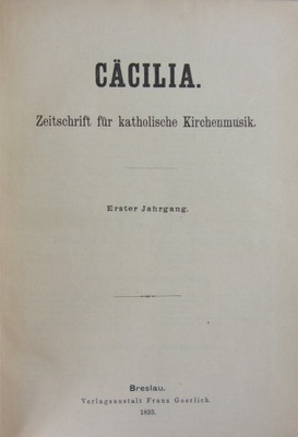 Praca Zbiorowa - Cacila 1893r.