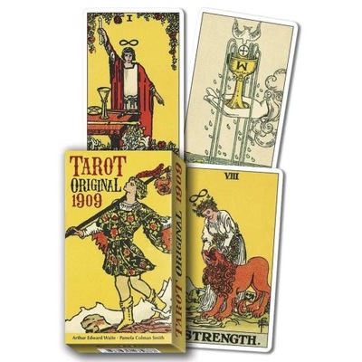 Oryginalna karta do gry planszowej Tarota z 1909 roku