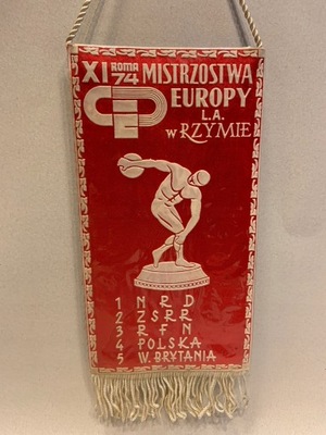 PROPORCZYK MISTRZOSTWA EUROPY W L.A. RZYM 1974