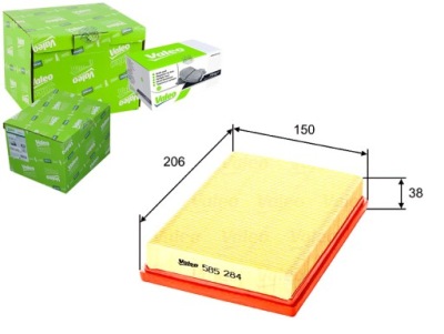 Valeo фільтр повітря kia pride 1.1.1.3 90- valeo фото №1