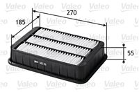 VALEO FILTRO AIRE PANELOWY MITSUBISHI LANCER 07-/OUTLANDER II 06-  