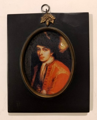 Portret Szlachcic Stylowy Obraz Medalion