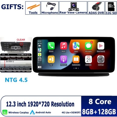 NAVEGACIÓN GPS ANDROID 13 12,3 INTEGRO PARA MERCEDES GASOLINA CLS W218 2011-2018  