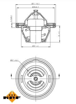 NRF 725154 TERMOSTAT, MATERIAL DE REFRIGERACIÓN  