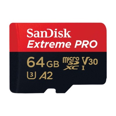Karta pamięci SANDISK EXTREME PRO microSDXC 64GB 200/90 MB/s UHS-I U3 (SDSQ
