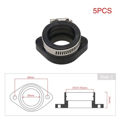 РОЗМІР C-5 ШТУКИ W STYLU АДАПТЕР КАРБЮРАТОРА DO PIT B