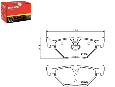 КОЛОДКИ ГАЛЬМІВНІ MINTEX 34212157575 34211164499 34