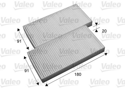 FILTRO DE CABINA CONTAMINACIÓN VALEO ESSENTIAL VALEO 715696  